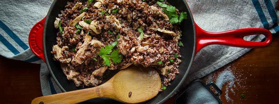 pulled chicken, chicken, quinoa,