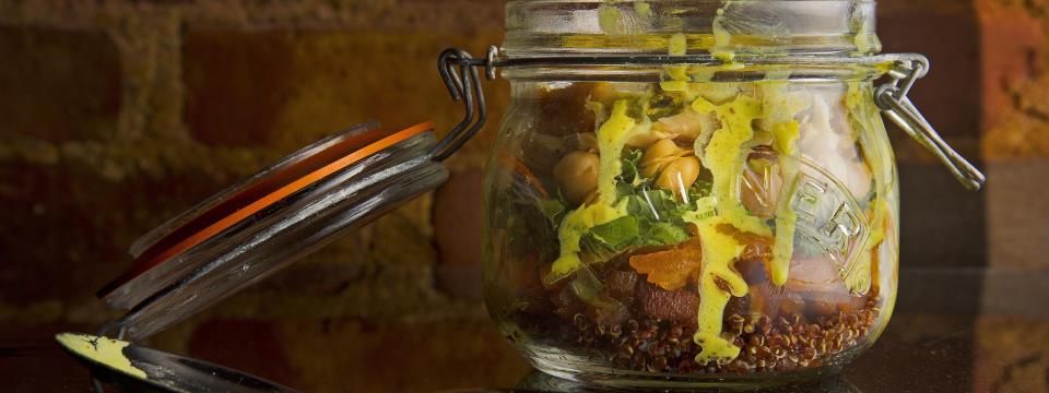 moroccan, smoked trout, salad, trout, fish, pescatarian,