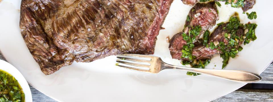 steak, chimichurri, ryan farr, recipe, protein,