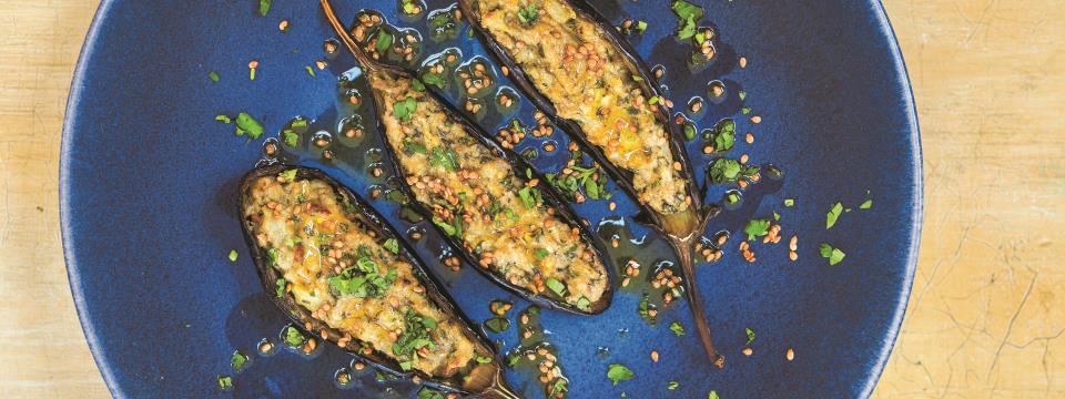 recipe, eggplant, stuffed, baby eggplant