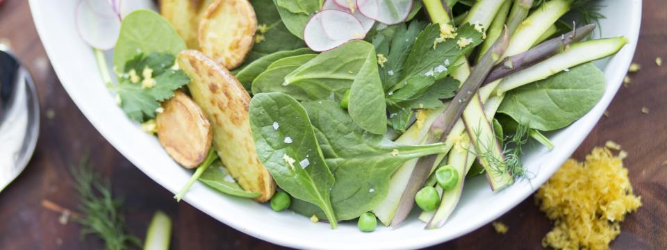 vegan spring salad